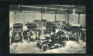 Item #17106 Real Photo Postcard of Lovett's Motor Garage in Ealing, London