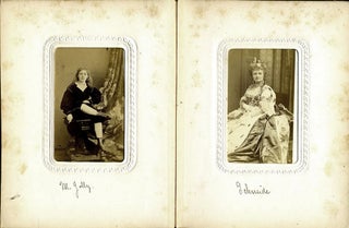 Harry Prime's Album of 50 carte de visite of actresses, opera singers, courtesans, ballerinas, performers in America at the time of the Civil War.