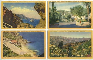 Item #17182 Five Linen Postcards with Scenes from Santa Catalina Island, California