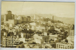 Item #17199 Real-Photo Postcard of San Francisco, California with Mount Tamalpais in Background