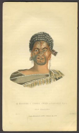 Item #17243 A Hoodee O Gunna Chief of Ranghee Hoo. New Zealand, John Lewin, Moses Griffith