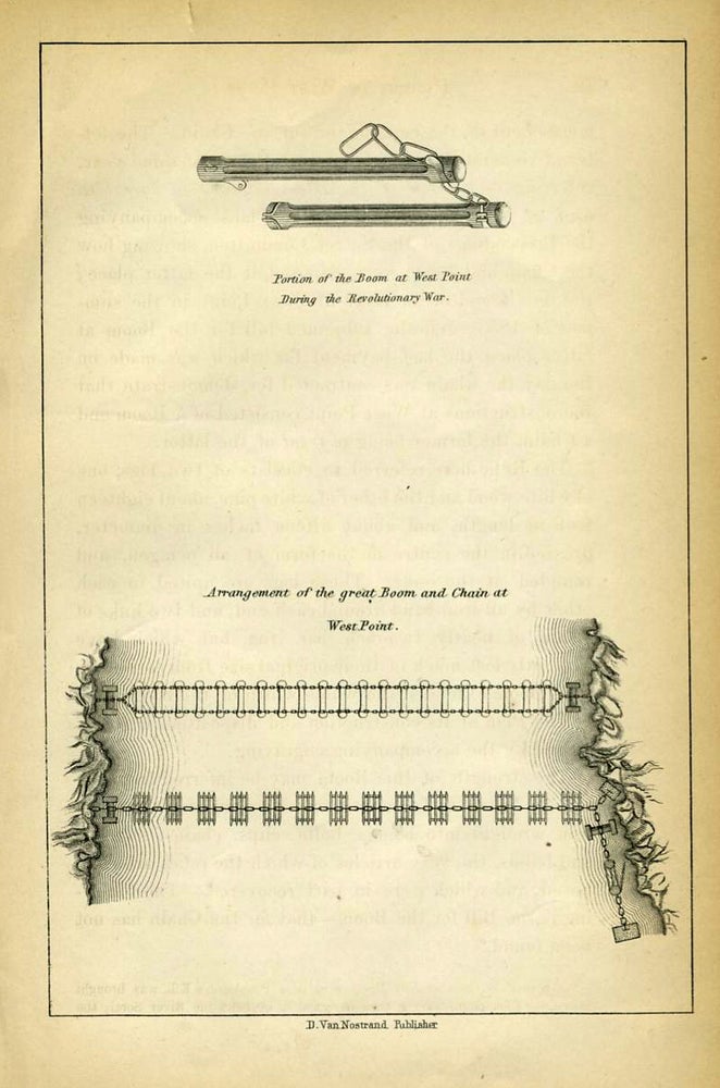 Item #17366 Portion of the Boom at West Point During the Revolutionary War [with] Arrangement of the Great Boom and Chain at West Point. West Point, W. S. Barnard.