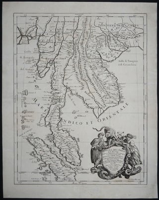 Item #17956 Penisola dell India di la dal Gange. Giacomo Cantelli Da Vignola, Giacomo De Rossi
