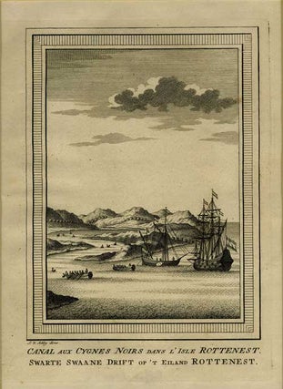 Item #17979 Canal Aux Cygnes Noirs dans l'Isle Rottenest. Swarte Swaane Drift oo't Eiland...