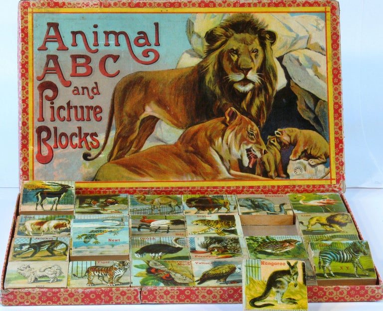 Item #18115 Animal ABC and Picture Blocks. In original box. Childrens, ABC.