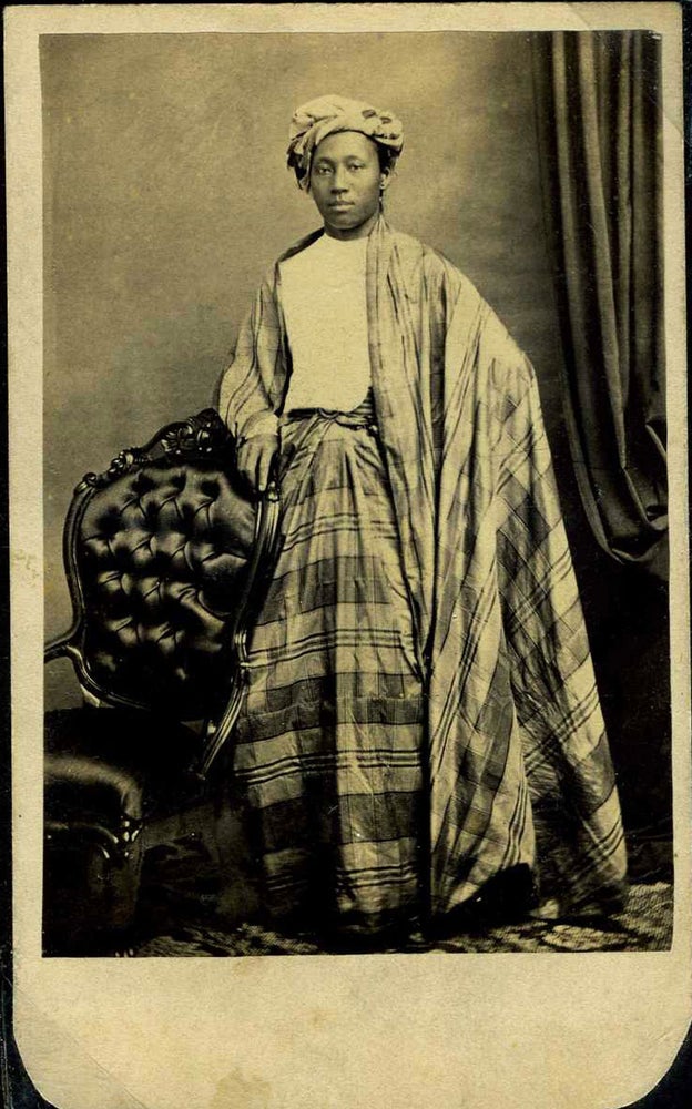Item #18190 Carte de Visite photo of Burmese Prince, Maung Shaw Loo (1839 - 1929) in his native dress. E. L. Mowry, Photographer.