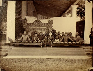 Item #18205 A Gamelan Orchestra. Photograph, Indonesia