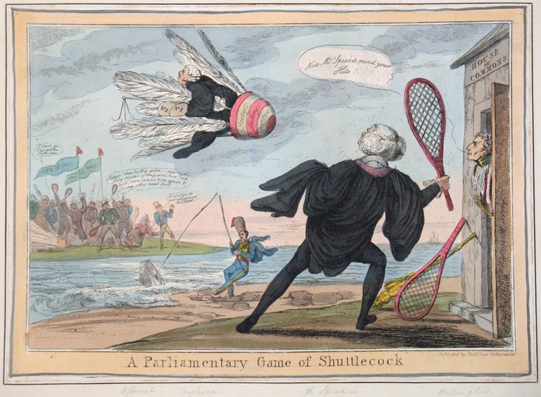 Item #18290 A Parliamentary Game of Shuttlecock. Ireland, Thomas McLean.