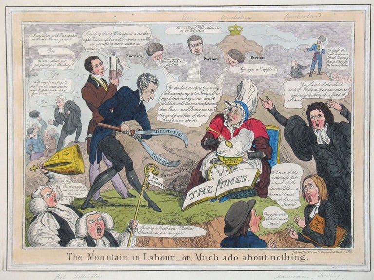 Item #18291 The Mountain in Labour - or Much ado about nothing. Ireland, Obstetrics, Thomas McLean.