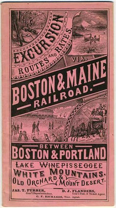 Item #18334 Boston & Maine Railroad. Excursion Routes and Rates