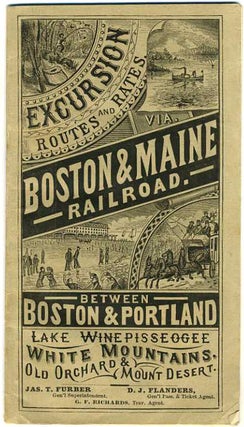 Item #18335 Boston & Maine Railroad. Excursion Routes and Rates