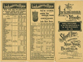 Item #18342 Delaware, Lackawanna & Western Railroad time table. October, 1895