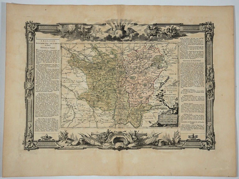 Item #18497 Gouvernemens augmentees de toutes les Routes avec les Distances en Lieues d'usage dans ces Pays. Brion, Desnos.