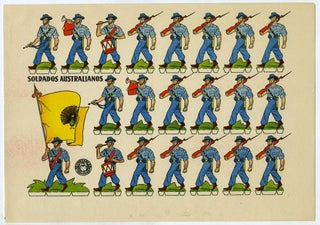 Item #18598 Soldados Australianos. Recortables Bruguera Company
