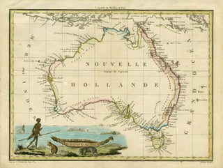 Item #18852 Oceanique Centrale. Map, Lapie. Grave par J. B. Tardieu