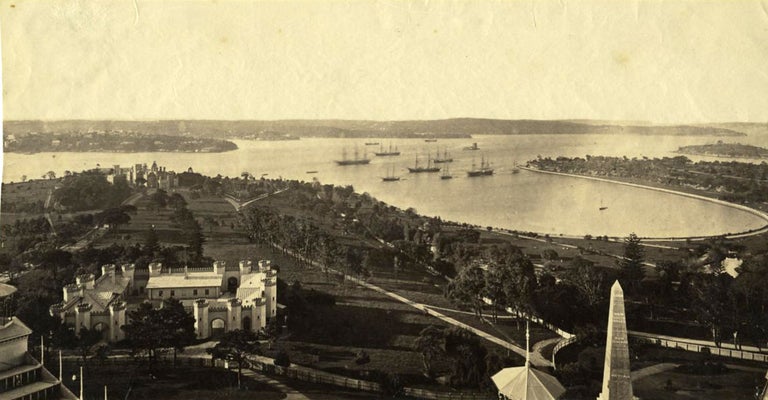 Item #18854 Panoramic view of Sydney taken from the top of the Garden Palace, the International Exhibition Building.