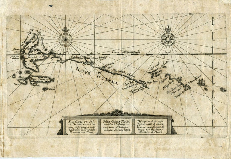 Item #18935 Nova Guinea Tabula. Map. New Guinea, Willem Schouten.