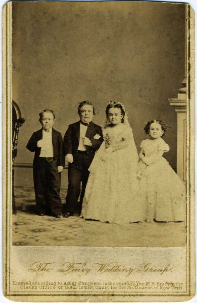 Item #18995 CDV of "The Fairy Wedding Group" Photograph, Tom Thumb.