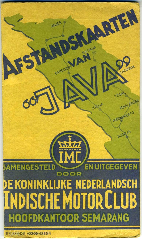 Item #19171 Afstandskaarten van "Java" Indonesia.