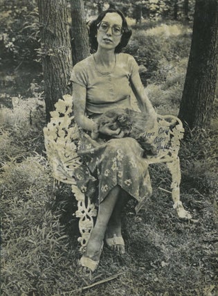 Item #19230 Signed printed photograph, Joyce Carol Oates. Joyce Carol Oates