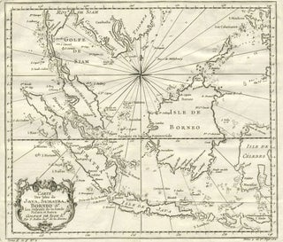 Item #19281 Carte Des Isles de Java, Sumatra, Borneo & Les Detroits de la Sonde Malaca et Banca....