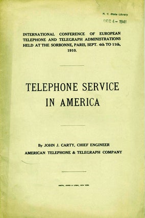 Item #19456 International Conference of European Telephone and Telegraph Administrations Held at...