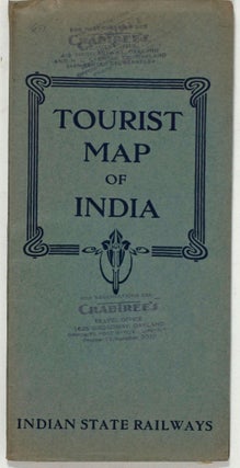 Item #19467 Tourist Map of India. Indian State Railways. Travel brochure, India