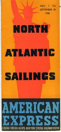 Item #19558 North Atlantic Sailings. American Express, General Foreign Agents, New York Central...