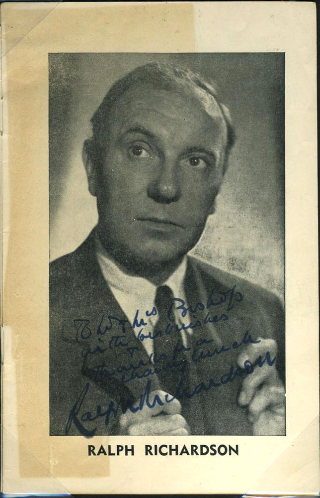 Item #19606 Ralph Richardson, Meriel Forbes, Sybil Thorndike, Lewis Casson, Signed programme 'Separate Tables' at the Capitol Theatre, Perth. Sir Ralph Richardson.