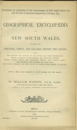 Geographical Encyclopaedia of New South Wales.