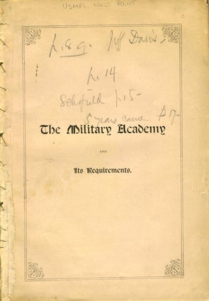 Item #19782 The Military Academy and Its Requirements. George L. Andrews, A. M