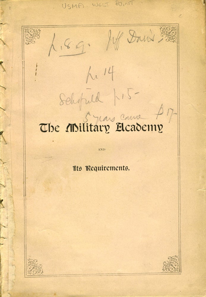 Item #19782 The Military Academy and Its Requirements. George L. Andrews, A. M.