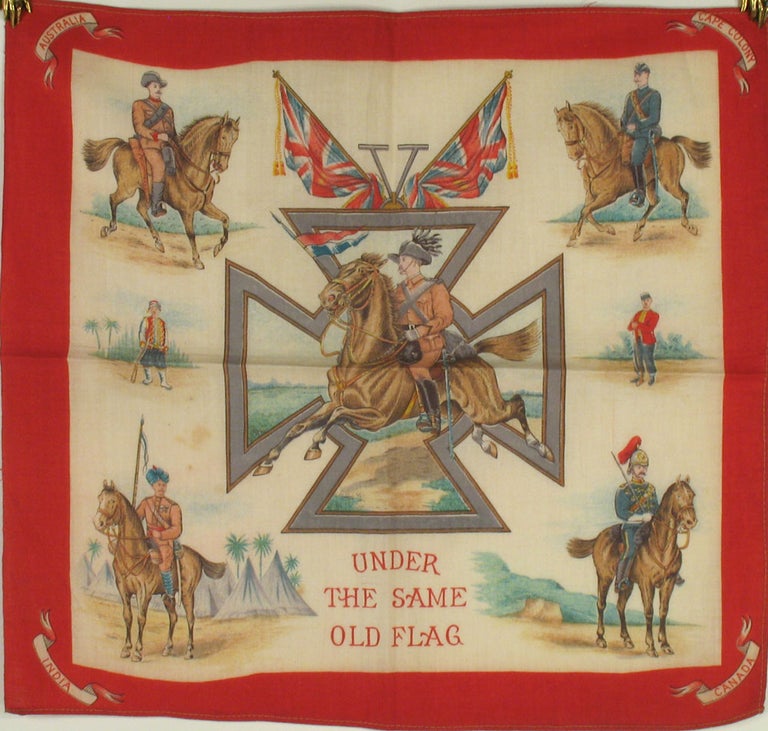 Item #19785 Under the Same Old Flag - Souvenir kerchief of the Boer War. Souvenir kerchief.