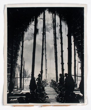 8 Original Frank Hurley large silver tone Photographs of New Guinea.