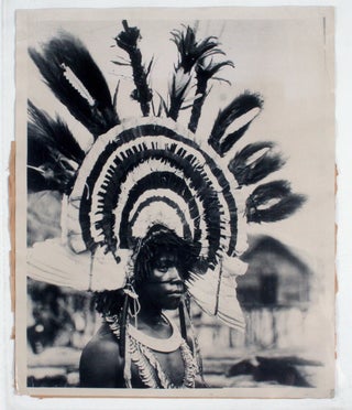 8 Original Frank Hurley large silver tone Photographs of New Guinea.
