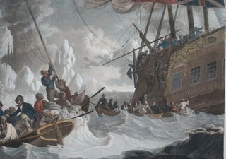 Part of the Crew of his Majesty's Ship Guardian Endeavouring to Escape in the Boats.