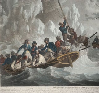 Part of the Crew of his Majesty's Ship Guardian Endeavouring to Escape in the Boats.