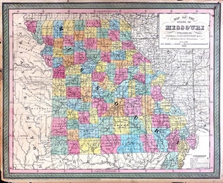 Item #20067 Map of Missouri. Cowperthwait Thomas, Co