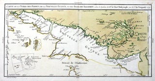 Item #20144 Carte de la Terre des Papous, de la Nouvelle Guinee, et des Isles de Salomon selon le...