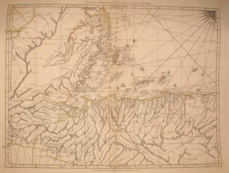 Item #20220 The Bay of Honduras. By Thos. Jefferys Geographer to His Majesty. Thos Jefferys.