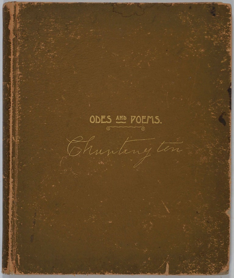 Item #20226 Odes And Poems and Fragmentary Verses. Cornelia Huntington, Abel Huntington.