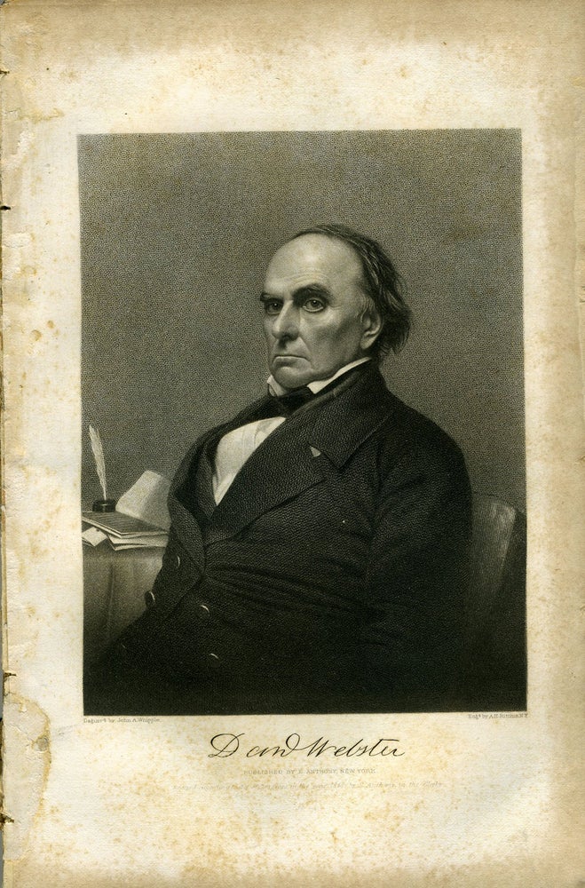 Item #20258 Portrait of Daniel Webster, in The American Whig Review, December 1852. Americana.