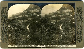 Item #20261 Stereoscopic view: Bird's Eye View of the European Residential Portion of Hong Kong....