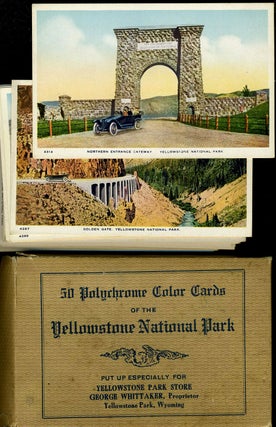 Item #20262 Set of 50 Polychrome Color Cards of the Yellowstone National Park. Yellowstone...