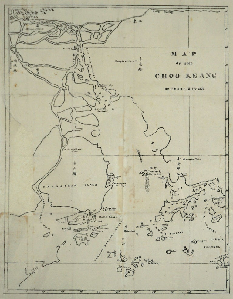 Item #20286 Map of the Choo Keang or Pearl River, sold with the volume of The Chinese Repository (Volume III) in which it was issued. China, Elijah Coleman ed Bridgman.