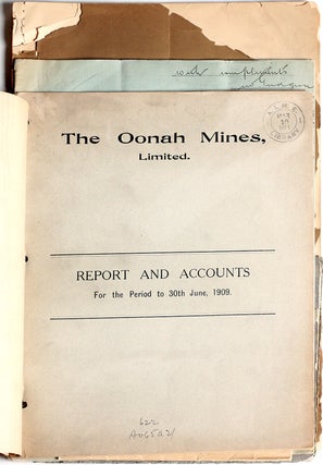 Tasmanian Mining Reports; Anchor Tin Mine, Jonah Mines, Mt. Bischoff Tin Mine, Mount Lyle Mining & Railway Company, Mount Lyle Cosmetic Copper Company.