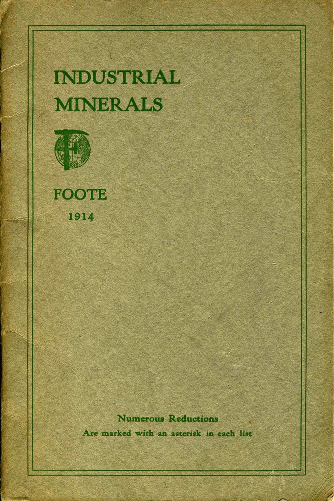 Item #20307 "Industrial Minerals". Pamphlet with Western Australia meteorite. Mining.