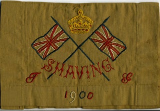 Item #20322 1900 Embroidered Boer War shaving kit bag. Boer War