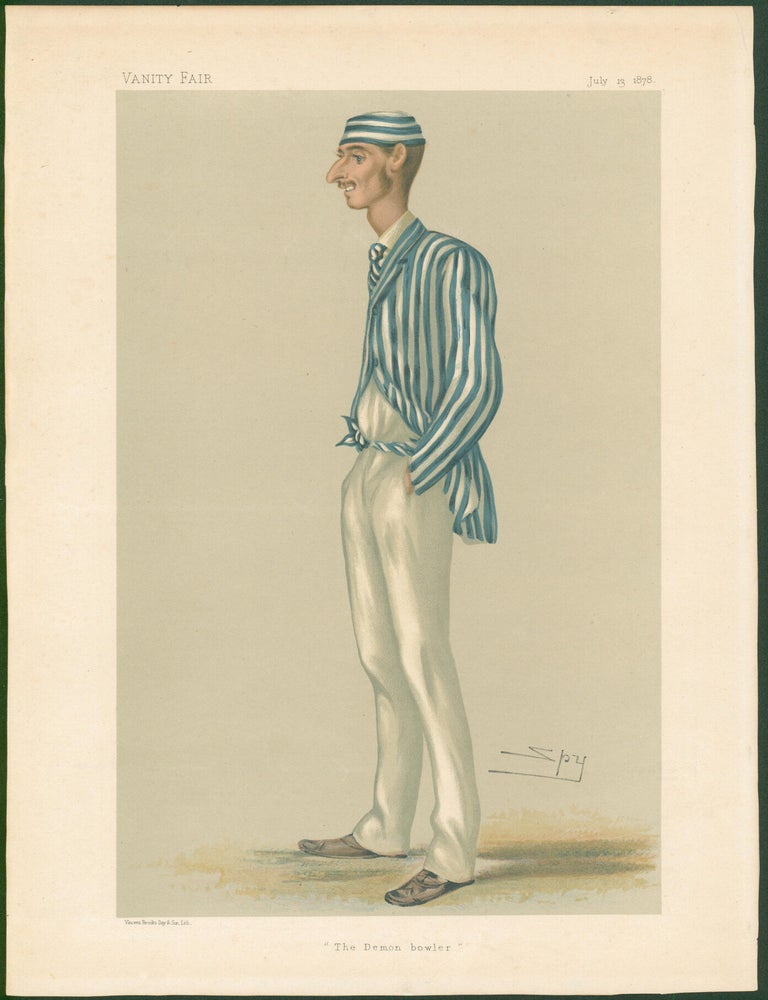 Item #20325 Vanity Fair Cricket Prints: Frederick Robert Spofforth, "The Demon Bowler" Cricket, Vanity Fair, Spy.