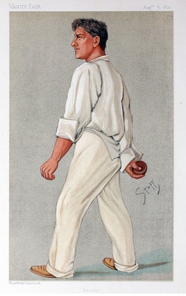 Item #20326 "Sammy" (Samuel Moses James Woods) Australian cricketer caractature portrait....
